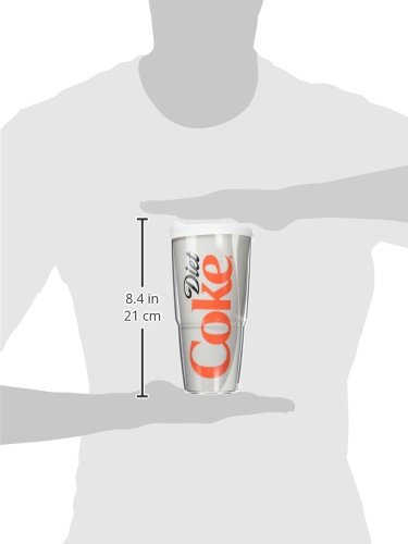 Tervis Plastic, Coca-Cola - Diet Coke Tumbler with Wrap and Frosted Lid 16oz, Clear