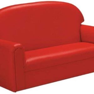 Brand New World Furniture FIVR100 Brand New World Toddler Premium Vinyl Upholstery Sofa, Red