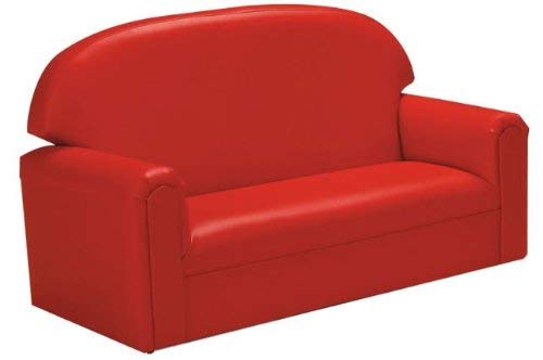 Brand New World Furniture FIVR100 Brand New World Toddler Premium Vinyl Upholstery Sofa, Red