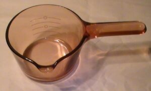 corning ware france amber vision 0.7 l saucepan with pour spout