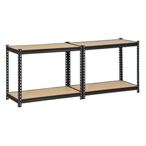 Edsal UR-364BLK Black Steel Industrial Shelving, 4 Adjustable Shelves, 3200 lb. Capacity, 60" Height x 36" Width x 18" Depth