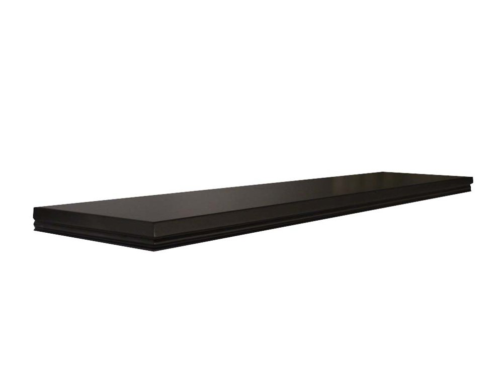 InPlace Shelving 0191409 Warwick Floating Wall Mountable Shelf with Invisible Bracket, Black, 18-Inch Wide by 8-Inch Deep by 1.25-Inch High