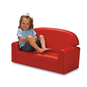 Brand New World Furniture FIVR100 Brand New World Toddler Premium Vinyl Upholstery Sofa, Red