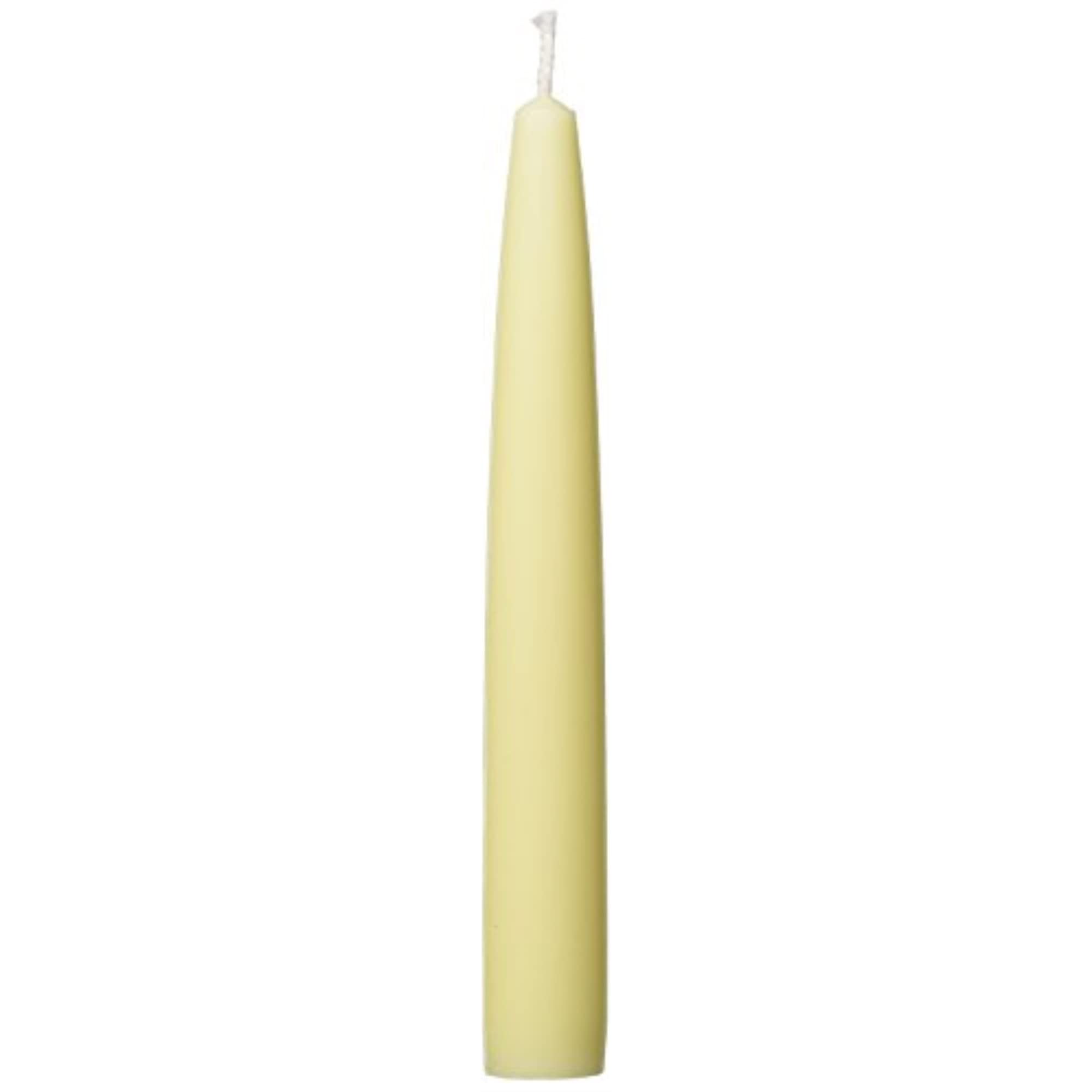 Zest Candle 12-Piece Taper Candles, 6-Inch, Ivory