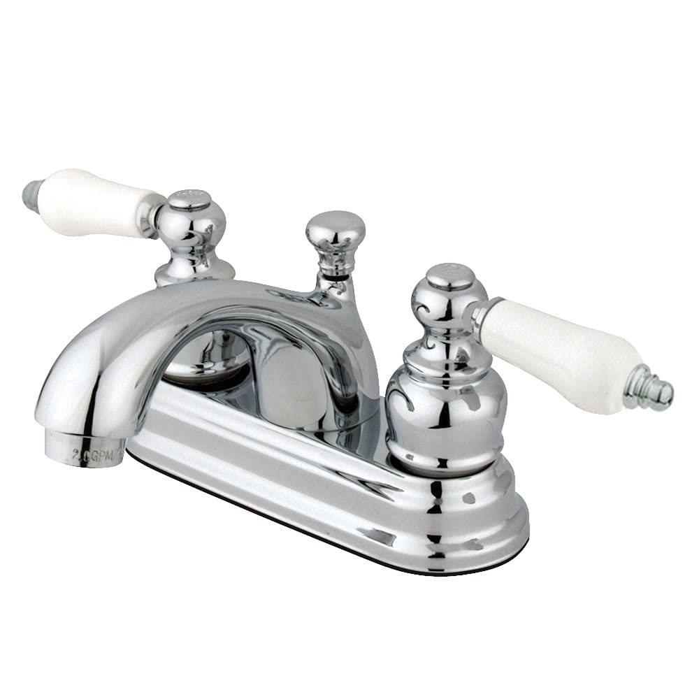 Kingston Brass GKB2601PL Vintage 4-inch Centerset Lavatory Faucet with Retail Pop-up, Chrome