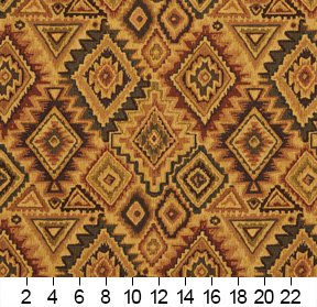 E101 Southwestern Navajo Lodge Style Upholstery Grade Fabric by The Yard