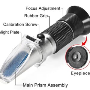 Ade Advanced Optics ade0-10% 0-10% ATC BRIX Refractometer for Maple Sap, CNC, Rbti