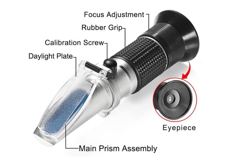 Ade Advanced Optics ade0-10% 0-10% ATC BRIX Refractometer for Maple Sap, CNC, Rbti