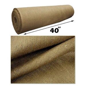 Mybecca 5 Yard 10 Oz Burlap Premium Natural Vintage Jute Fabric 40 Inches Wide Upholstery