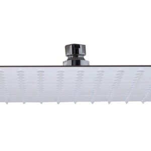 ALFI brand RAIN12S 12-Inch Solid Square Ultra Thin Rain Shower Head, Brushed Stainless Steel