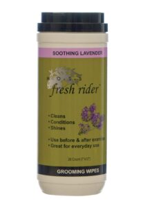 moss fresh rider horse grooming wipes - lavender