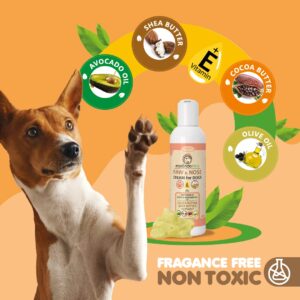 Natural Dog Paw Balm | Non-Waxy Formula Dog Nose Balm & Snout Soother for Dogs. Our Paw Cream for Dogs is a Must in Dog Bathing Supplies | Ideal Dog & Cat Paw Balm to use After a paw Cleaner for Dogs