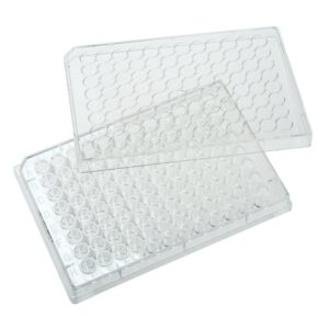 celltreat 229196 96 well tissue culture plate with lid, sterile, 0.33cm2 cell growth area, individual pack (case of 100)