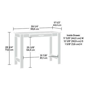 Sauder Beginnings Writing Table, Cinnamon Cherry finish