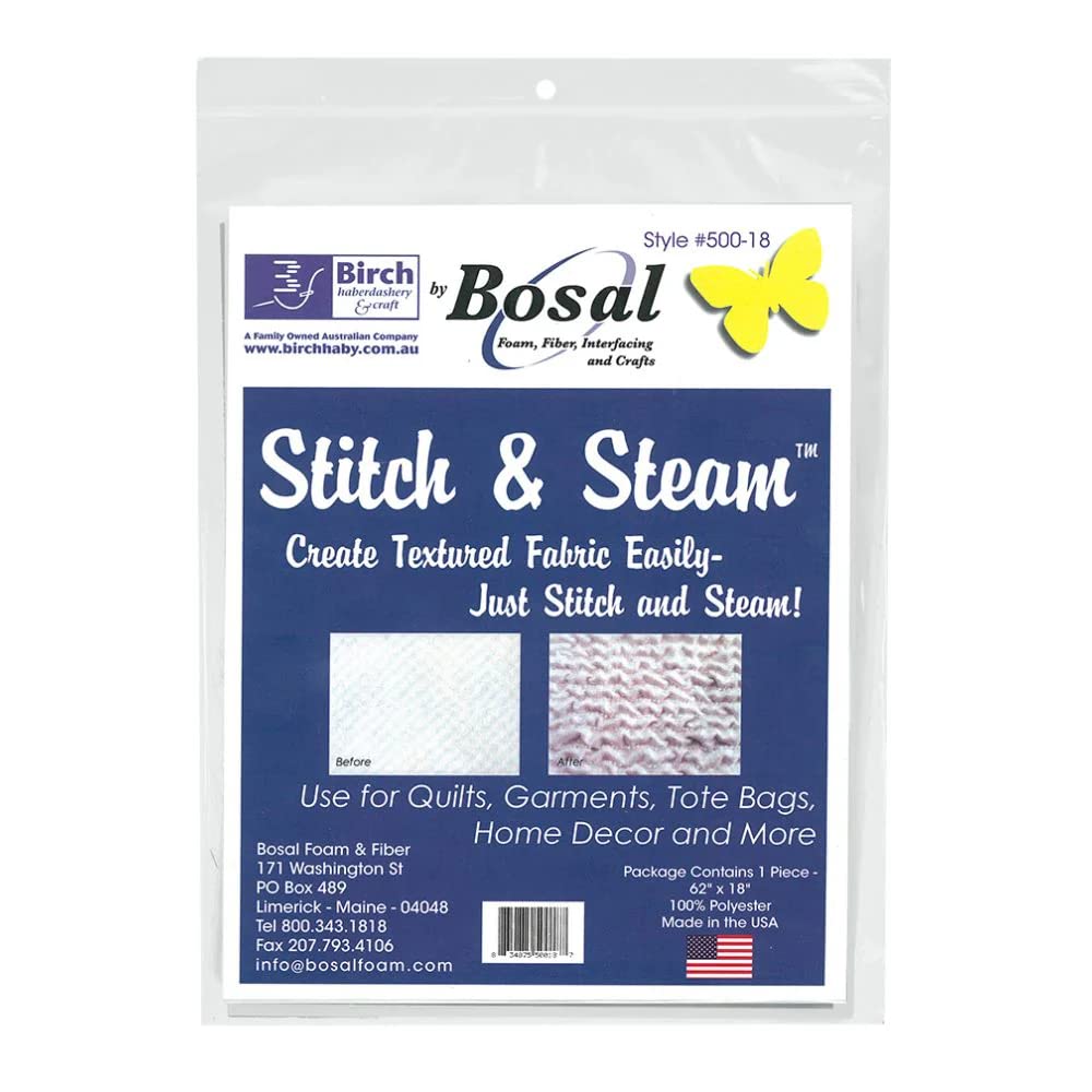 Bosal Stitch & Steam 62" x 18" Package, White