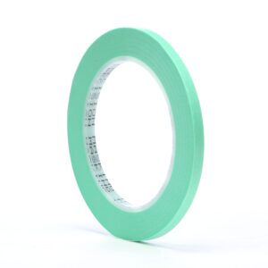 3m precision masking tape, 06525, 1/4" x 60 yds, crisp, sharp lines for automotive paint masking, 1 roll