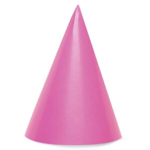 Unique Party Cone Hats, Assorted Colors