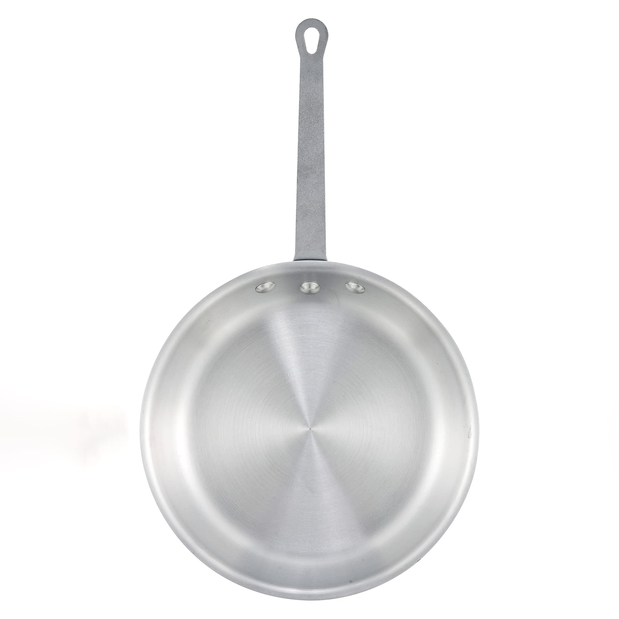 Winco AFP-10A Commercial-Grade Aluminium Fry Pan/Skillet, 10", Silver