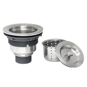 ruvati rva1025 kitchen sink basket strainer, stainless steel