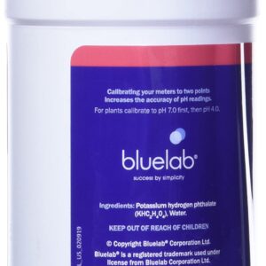 bluelab GL56732898 PH 4.0 Calibration Solution, 500 milliliters lab-Chemical-Standards, Natural