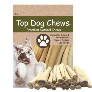 Top Dog Chews - Cow Tails (25 Pack), High-Protein Dog Treats, 100% Naturally Sourced Dog Chew from Free Range Grass-Fed Cattle, Beef Bull Puppy Treats