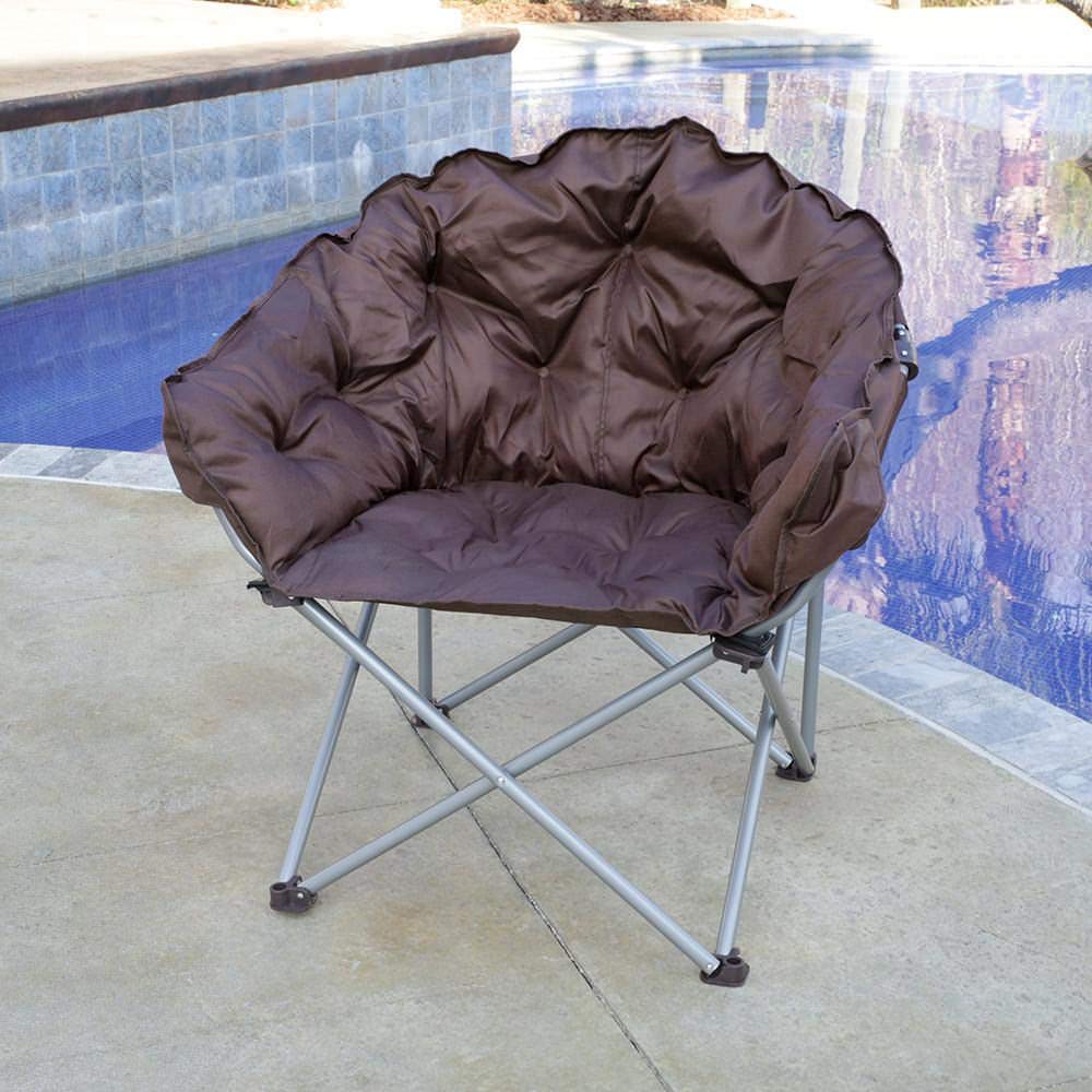 XL Outdoor Club Chair in Chestnut Brown