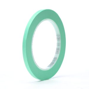 3M Precision Masking tape, 06525, 1/4" x 60 yds, Crisp, Sharp Lines for Automotive Paint Masking, 1 Roll