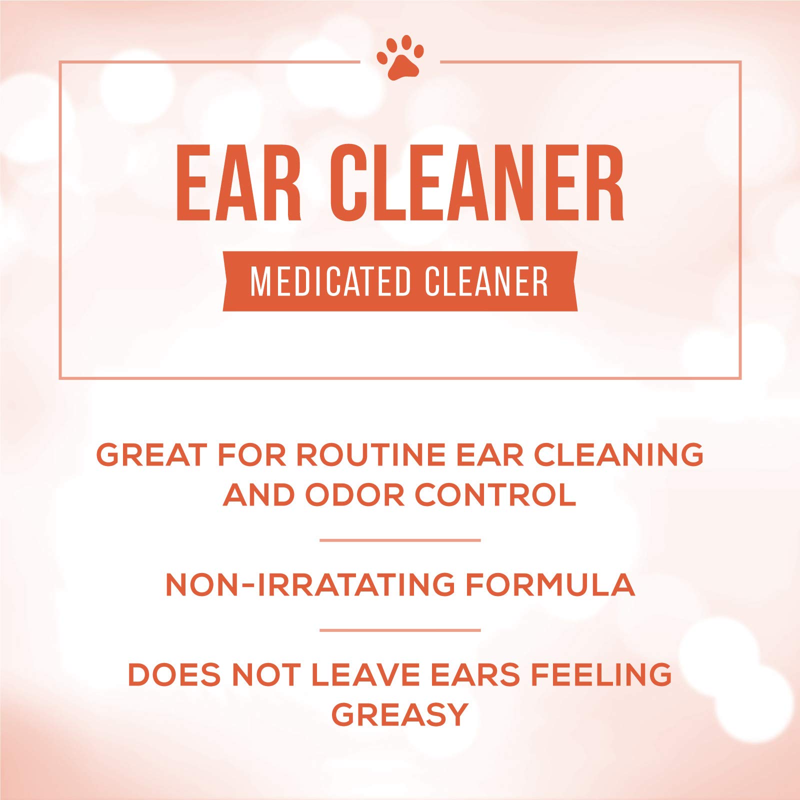 Nature's Specialties Dog Ear Cleaner Medicated Solution Non-Greasy Non-Irritation Made in USA Non-Toxic, 32 Ounces