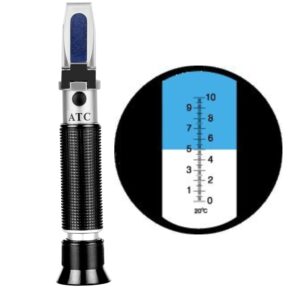 ade advanced optics ade0-10% 0-10% atc brix refractometer for maple sap, cnc, rbti