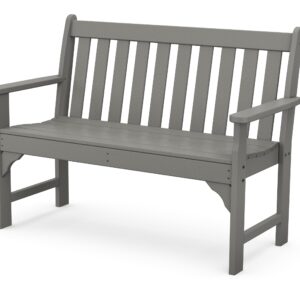 POLYWOOD Vineyard 48" Bench (Slate Grey)