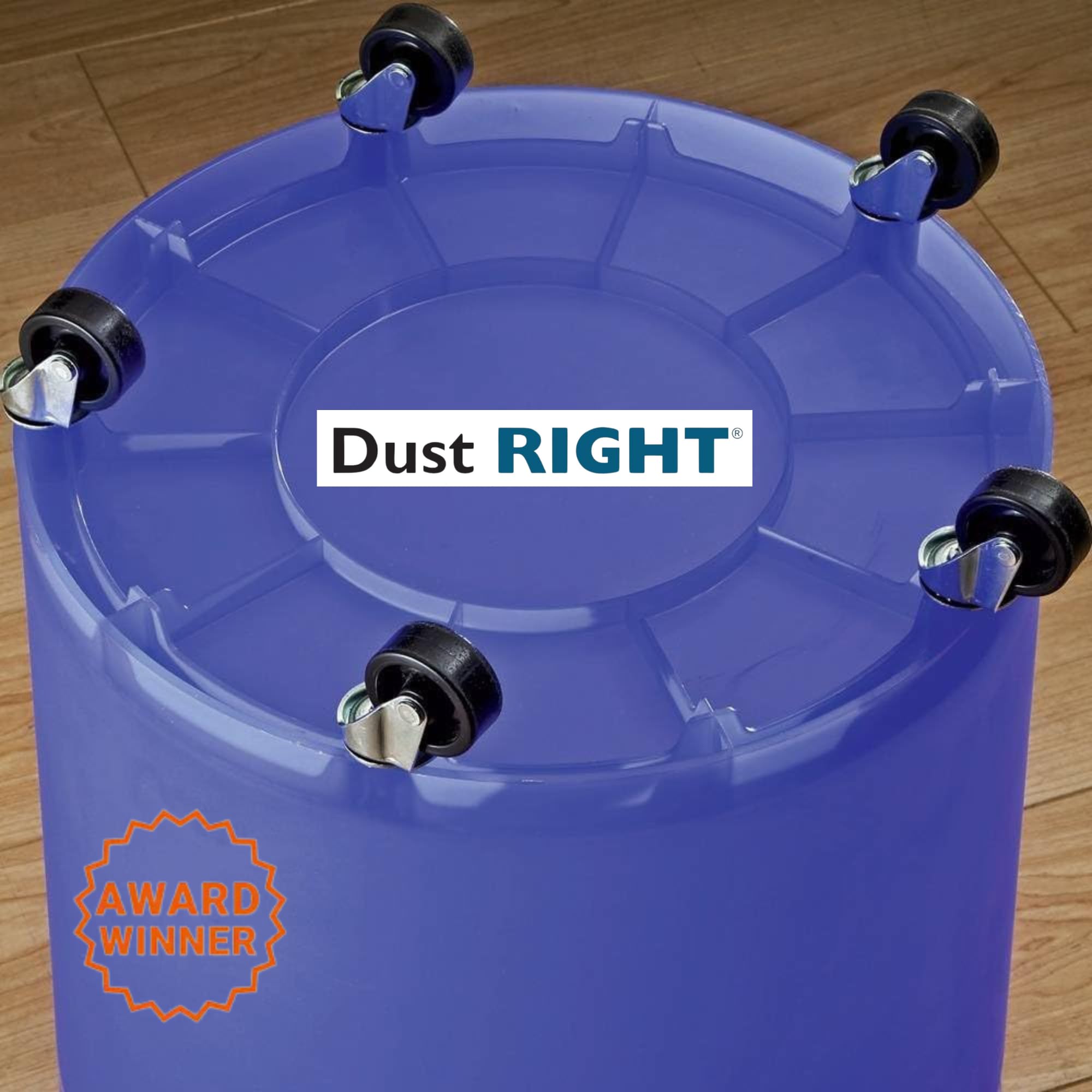 Dust Right Dust Separator + 36” Flex-Form Hose - Cyclone Dust Collector Separates Sawdust, Wood Chips, Debris, and More – 10-Gallon Translucent Bucket - Dust Collectors for Woodworking for Shop Vacs