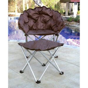 XL Outdoor Club Chair in Chestnut Brown