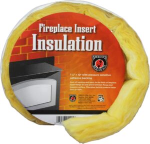 meeco’s red devil 1105 fireplace insert insulation - 10' x 1-1/2" fiberglass strip - forms smoke and gas tight seal - made in the usa