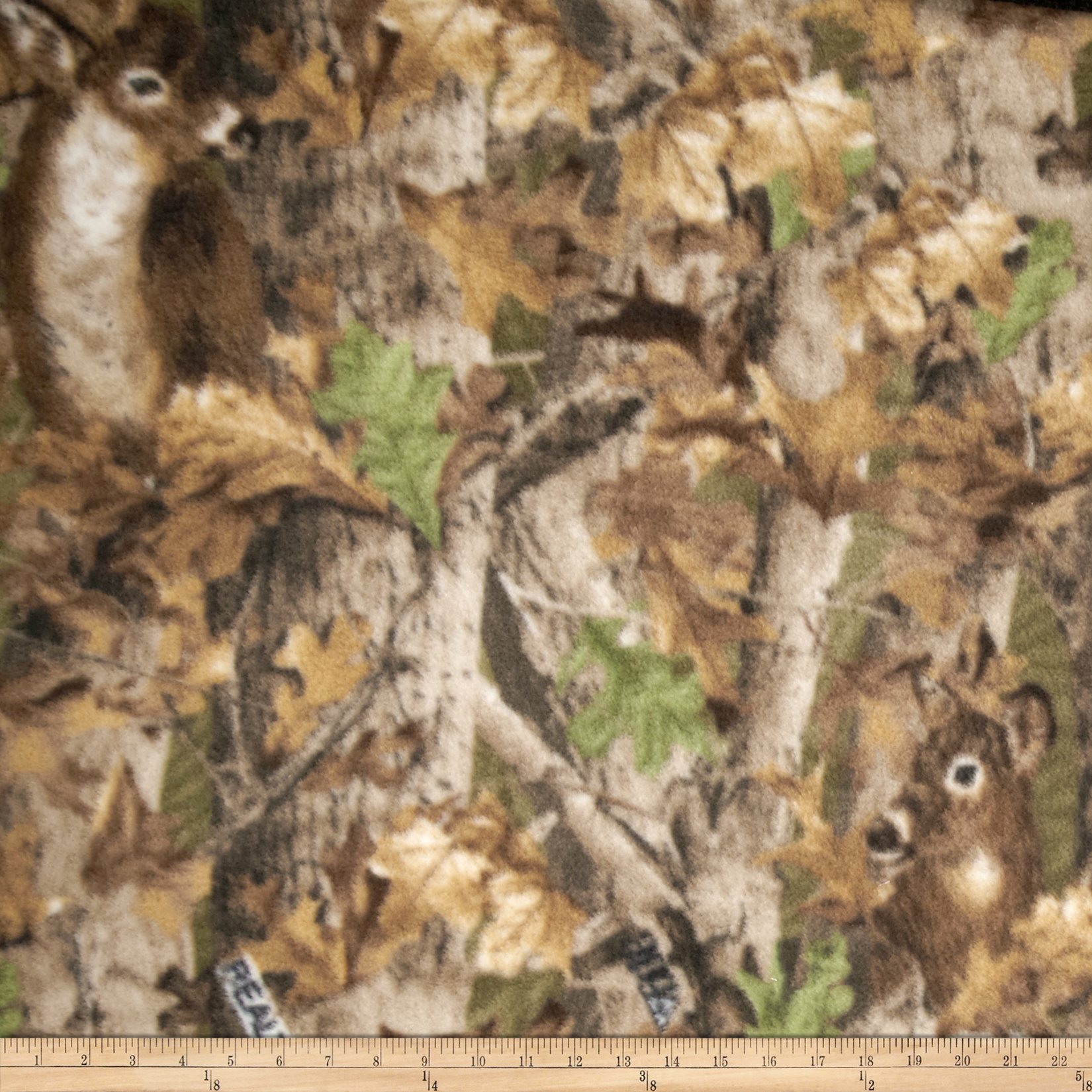 Realtree Deer Camo Print Fleece, Fabric by the Yard