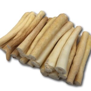 Top Dog Chews - Cow Tails (25 Pack), High-Protein Dog Treats, 100% Naturally Sourced Dog Chew from Free Range Grass-Fed Cattle, Beef Bull Puppy Treats