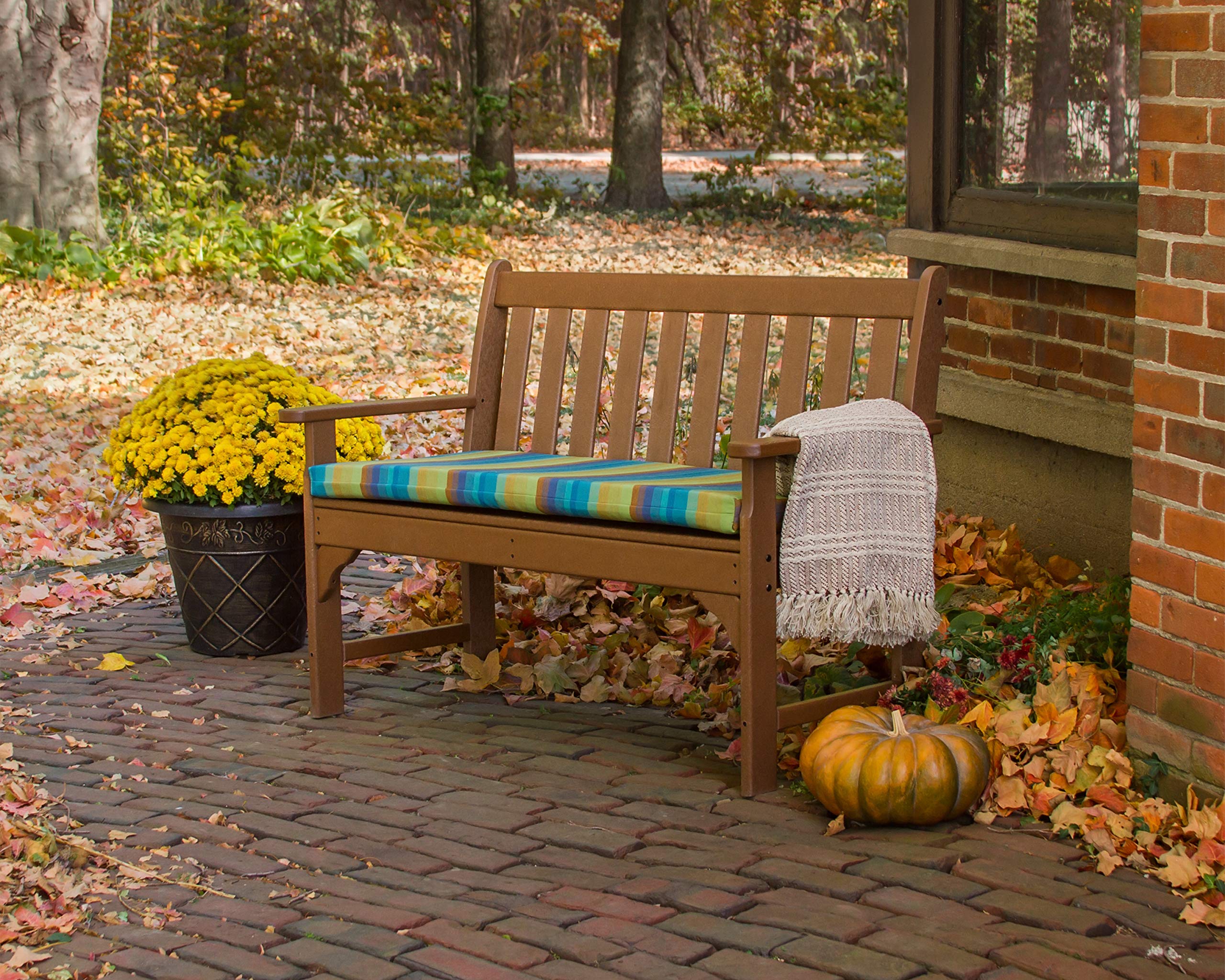 POLYWOOD Vineyard 48" Bench (Slate Grey)