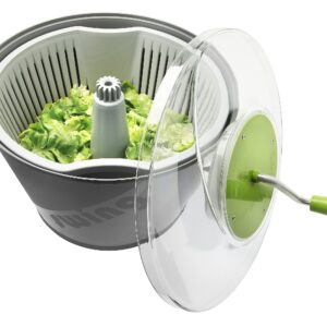 Matfer Bourgeat 5 Gallon Swing Salad Spinner/Dryer, Professional Quality Large Volume Salad Dryer