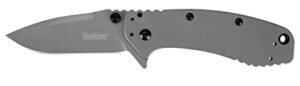 kershaw xl cryo ii pocket knife, 3.25" 8cr13mov steel titanium-coated blade, assisted everyday carry pocket knife