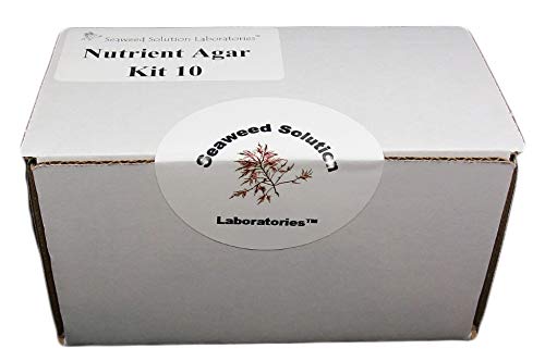 Nutrient Agar Kit, Includes Nutrient Agar Dehydrated, 10 Sterile Petri Dishes with Lids & 10 Sterile Cotton Swabs