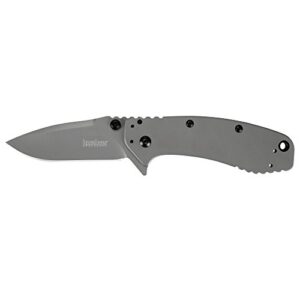 Kershaw XL Cryo II Pocket Knife, 3.25" 8Cr13MoV Steel Titanium-Coated Blade, Assisted Everyday Carry Pocket Knife