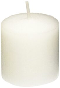 yummi 10hr unscented white votive candles -21 per pack