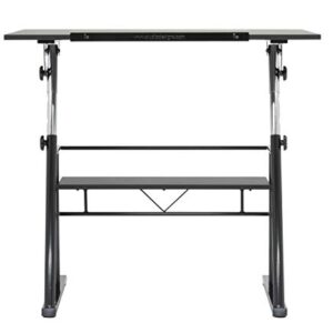 STUDIO DESIGNS Zenith Craft Desk Drafting Table, Top Adjustable Drafting Table Craft Table Drawing Desk Hobby Table Writing Desk Studio Desk, Black, 13340