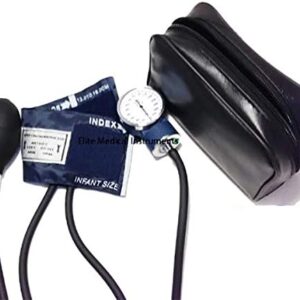 EMI Infant Sized Aneroid Sphygmomanometer Blood Pressure Monitor Set with Bulb, Gauge, and Infant-Size Cuff. Includes Convenient Carrying Case