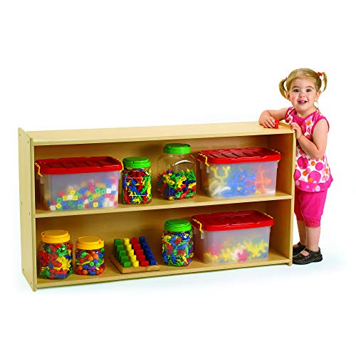 Children's Factory Angeles Value Line 2-Shelf Storage, ANG7173, Classroom Organization, Kids Toy Organizer, Playroom, Daycare & Preschool Book Shelves