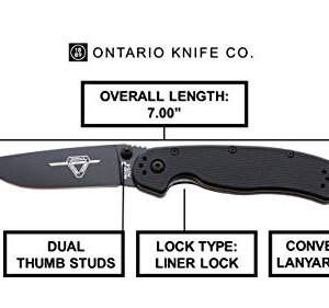 Ontario Knife 8861 Folding Knife, Black