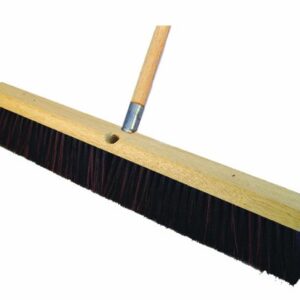 GARAGE BROOM - 3" RED/BLACK PLASTIC - 24" - WD HDL