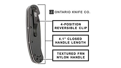 Ontario Knife 8861 Folding Knife, Black