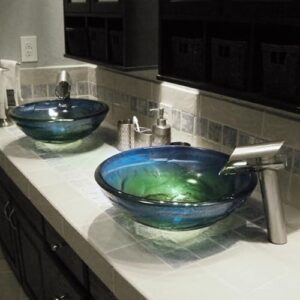 Novatto MARE Glass Vessel Bathroom Sink