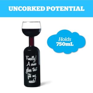 BigMouth Inc Ultimate Wine Bottle Glass, Holds Full Bottle of 750 Milliliters