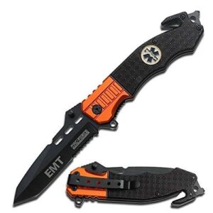 1 x emt ems rescue knife with clip